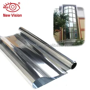 High heat resistant double silver two way mirror reflective construction window film