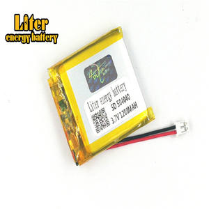 Plug 2,0-2 p 3,7 V 504040 1200 mAh rechargeable LiPo battery solar Li ion polymer lithium battery with PCM - Product Image 3