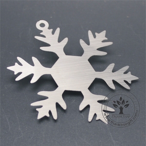Segnalibro in Metallo a Forma di Fiocco di Neve, Taglio Laser di Alta Qualità, Colore Argento - Product Image 6