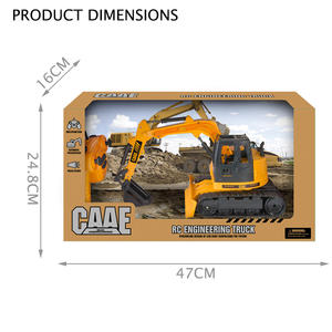 Camion RC Chenille pour Enfants 7 Canaux, Véhicule d'Ingénierie, Modèle d'Excavatrice, <span class=keywords><strong>Jouet</strong></span> RC avec Chargeur et Télécommande - Product Image 5