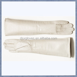 Meilleure vente Gants longs en cuir tendance pour femmes, Gants longs personnalisés - Product Image 6
