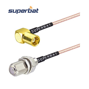 Câble de type F, <span class=keywords><strong>prise</strong></span> de type F à <span class=keywords><strong>prise</strong></span> SMB à angle droit, câble coaxial RG179 personnalisé pour les systèmes de vidéosurveillance, la télévision par câble, la télévision numérique, les décodeurs, l'<span class=keywords><strong>antenne</strong></span> - Product Image 2