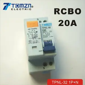 DPNL 20A 230V ~ 50 HZ/60 HZ 1P + N Dư hiện tại Circuit breaker với hơn hiện tại và Rò Rỉ bảo vệ RCBO