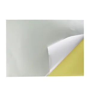 80Gsm Self Adhesive Metalized Foil Paper Sheet Gold silver Aluminum Sticker adhesive backed plastic sheet