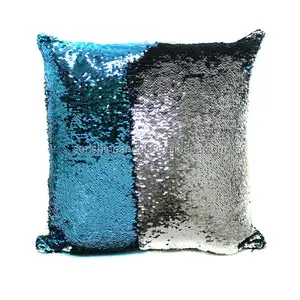 Mermaid Sequin Pillow Magical Color Changing Reversible Sequin Throw Pillow Cover Home Decor Cushion Cover Decorative Pillowcase