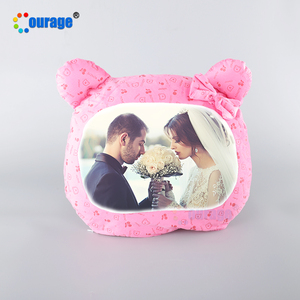 41*41cm carino cuscino di calore orso copertura cuscino personalizzato per sublimazione - Product Image 5
