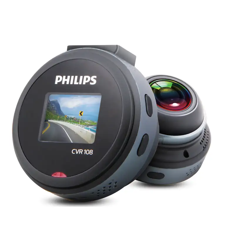 Philips 100% Original CVR108 ocultos 1080p HD DVR Cámara coche manual de Dash camera