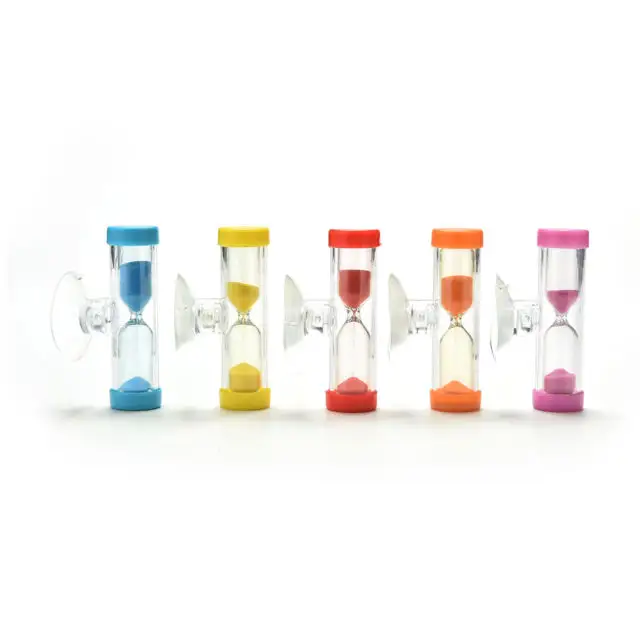 Kunststoff Sucker Sand Timer/bunte Sand Timer mit Saugnapf