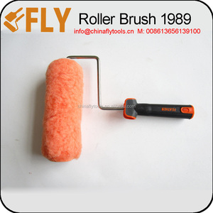 Op Maat Gemaakte Oem Ondersteuning-Diy Kwaliteit Gele Blauwe Streep Polyester Materiaal Bovenste Schroef Beugel Verf <span class=keywords><strong>Roller</strong></span> Kwast Kwaliteitsproduct - Product Image 3