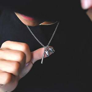 Collana con ciondolo a guanto con berretto da Baseball in <span class=keywords><strong>acciaio</strong></span> inossidabile con gioielli Souvenir della <span class=keywords><strong>lega</strong></span> di Baseball - Product Image 3