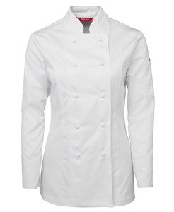 Camicia da Chef donna a maniche lunghe/corte cappotto da ristorante personalizzato moderno a manica corta - Product Image 5