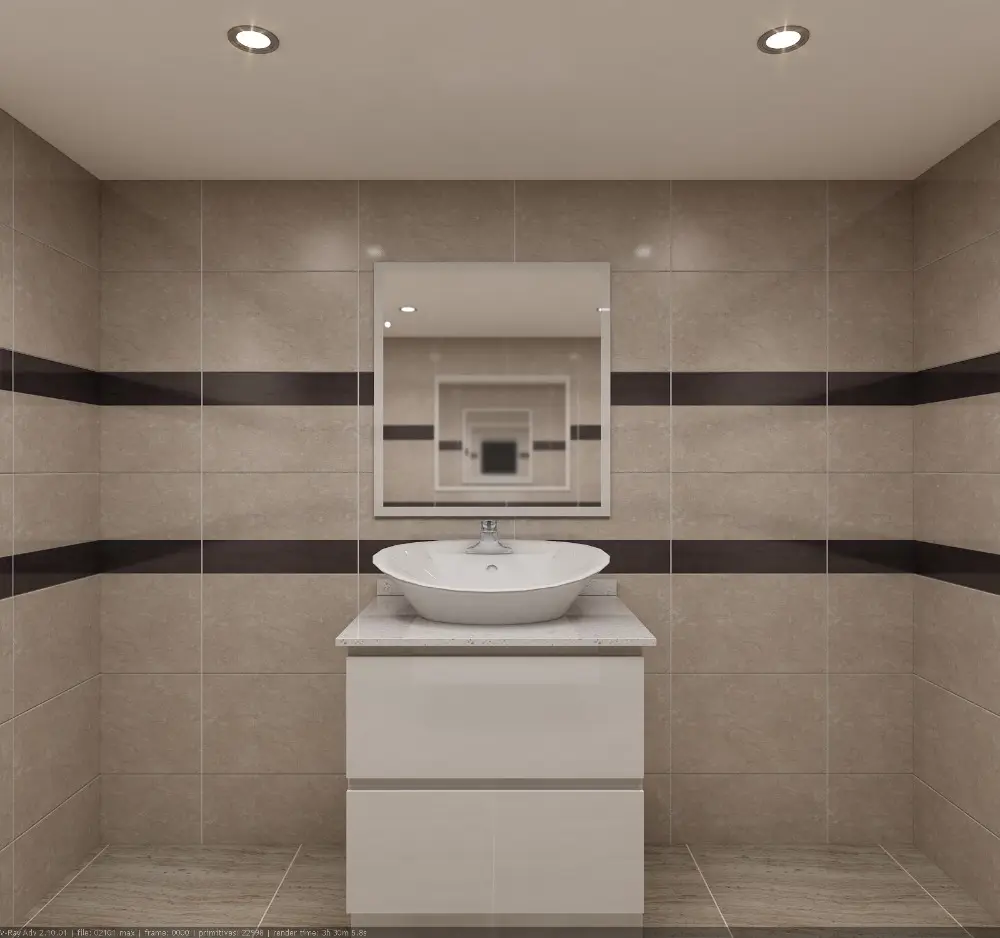 Modern Design Single Sink Apartment Bathroom Vanity Cabinet