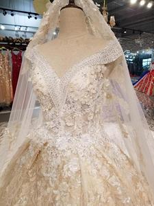 Foto reale Del Merletto di <span class=keywords><strong>Modest</strong></span> Abito Da Sposa Bellezza - Product Image 6
