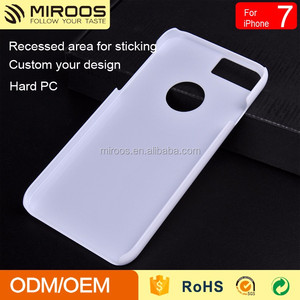 Dur PC Couverture Arrière Pour <span class=keywords><strong>iPhone</strong></span> <span class=keywords><strong>7</strong></span> Personnalisé <span class=keywords><strong>Blanc</strong></span> Cas Avec Logo Trou Téléphone Cas - Product Image 3