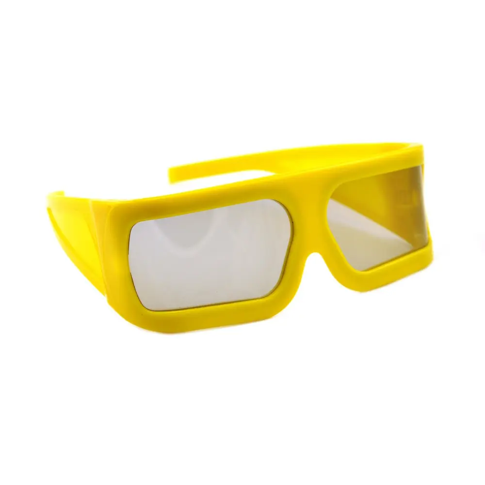 Fare 45/135 0/90 Gradi Grande Cornice Occhiali Polarizzati Lineari, Plastica Imax 3D Occhiali Per Cinema e Video