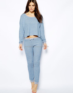 Ropa de dormir de otoño para mujer, ropa de dormir de 2 piezas, tirantes finos, conjunto de 2 piezas de alta calidad, ropa de casa, pijama para dormir para mujer, mangas completas - Product Image 3