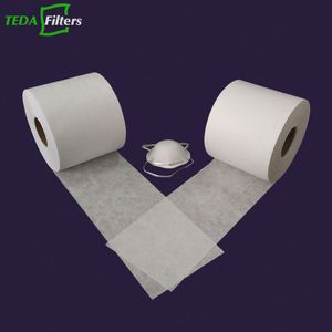 N99 N95 Filter wajah medis sejuk 100% Polipropilena kain tenun tidak ditiup EN14683 penggunaan Rumah Sakit - Product Image 5