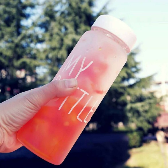500ML High quality my bottle borosilicate glass milk Matt water bottle custom color or logo
