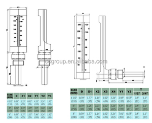 TERMÓMETRO INDUSTRIAL DE VIDRIO PARA MEDIR LA TEMPERATURA A BAJO PRECIO - Product Image 2