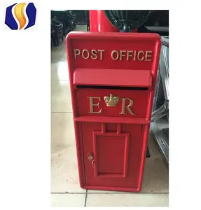 2019 Promotion products antique aluminum red mail box