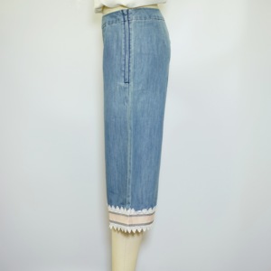 Best selling 2018 Korean style of Fall/Winter national tide with lace hemmed <b>pants</b> - Product Image 2