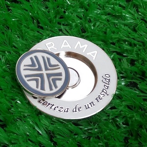 New 40mm 2 Mặt tùy chỉnh dập nổi kim loại Golf <span class=keywords><strong>Coin</strong></span> Magnetic Golf Poker chip bóng đánh dấu - Product Image 2