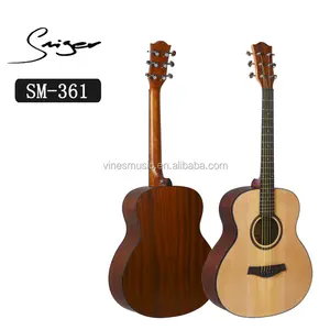 OEM logo nhà Máy Giá satin hoàn thiện du lịch mini Guitar Acoustic