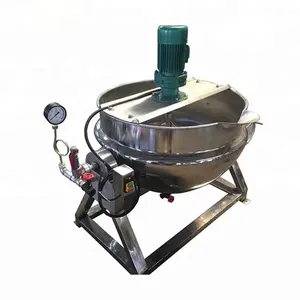 100 Liter Steam Jacketed Cooking Kettle With Agitator