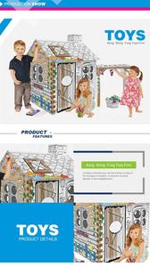 Puzzle 3D KSF per Dipingere Case, Giocattolo Creativo Fai-<span class=keywords><strong>da</strong></span>-Te per Bambini - Product Image 2