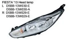 Para ford fiesta 2013 farol/lâmpada hid cabeça reequipamento preto branco