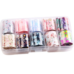 TSZS ขายส่งมืออาชีพ2.5*100ซม.เล็บดอกไม้ฟอยล์สติกเกอร์เล็บ Hot Transfer DIY เล็บ Art <span class=keywords><strong>Decals</strong></span> 2020เล็บ - Product Image 5