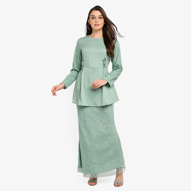 2019 Nieuwste Stijl Meisje Bur Foto 'S Met Hoge Kwaliteit Baju Kurung