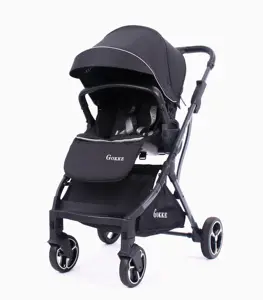 Quality travel system small folding reversible luxury stroller baby with carrycot