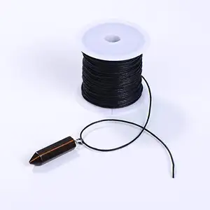 1ミリメートルWaxed Thread Cotton Cord String Strap Necklace Rope Bead For Necklace Bracelet Jewelry Making