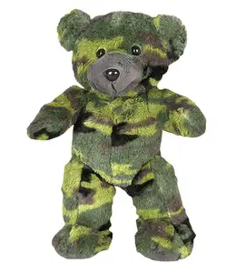 अनुकूलित 8 इंच Cuddly नरम भरवां आलीशान Camo टेडी भालू