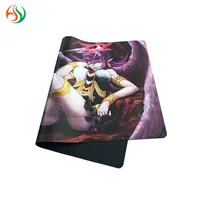 AY China Rubber Factory Custom Magnetic Rubber Fabric Mouse Pad Desk Pad Cartoon Girl Breast Mouse Pad
