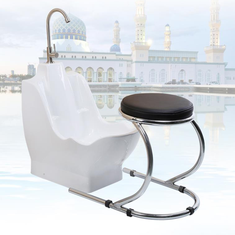 Doooway wudu basin with stool