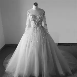Женское серебряное платье невесты, Элегантное Длинное бальное платье с круглым вырезом, свадебное платье невесты 2023