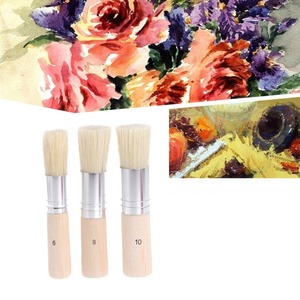 Juego de pinceles Fontainebleau con cerdas naturales puras para manualidades, pintura y pintura a la tiza, pincel redondo - Product Image 4