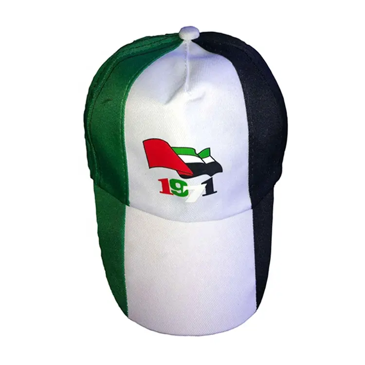 Benutzer definierte Sport hut Stil UAE Flagge Farbe UAE National Day Geschenk kappen Hüte