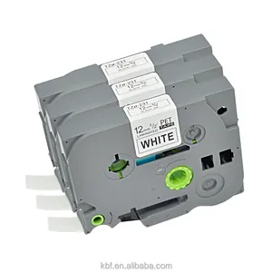 TZe 231 12MM Black On White P-Touch Label Printer Tz Label Tape Compatible For Brother Printer