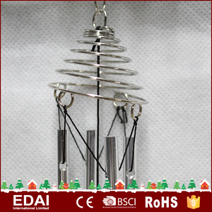 3D metal SPINNER viento Ángel 18 "plata Cosmo SPINNER viento campana ornamento del jardín carillón - Product Image 4