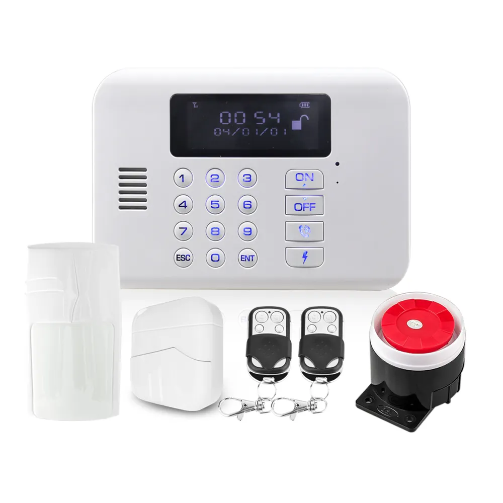 New DIY Smart 2.4G RF Wireless GSM/SMS PIR Motion Sensor+Door/Window Detector Home Security Alarm