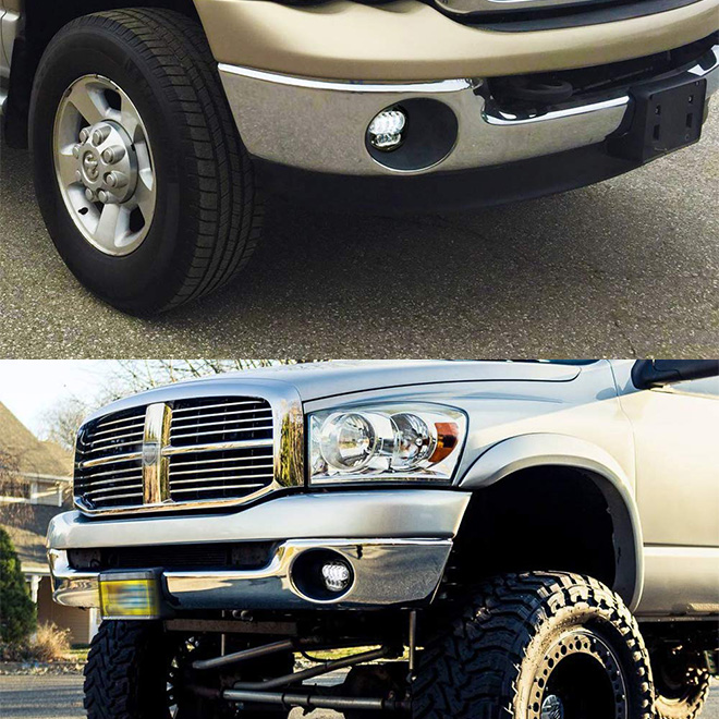 Morsun High Power Auto Led Fog Lights 63w for Dodge Durango Ram 1500 2500 3500 Fog Lights Driving Lamp assembly