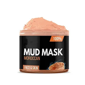 Máscara de limpeza de poros orgânicos, etiqueta privada, kaolin, máscara de lama