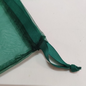 Drak — pochette cosmétique en <span class=keywords><strong>Organza</strong></span> vert, 40x60 cm, logo personnalisé - Product Image 4