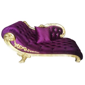 Sillón <span class=keywords><strong>Chaise</strong></span> <span class=keywords><strong>Longue</strong></span> Morado CH13, Muebles de Estilo Europeo Clásico - Product Image 3