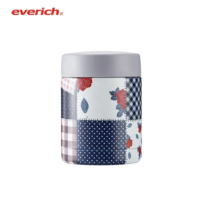 Everich 350ml สแตนเลสสตีลคอนเทนเนอร์ BULK อุ่นอาหาร Storage Airtight กล่องอาหารกลางวันดีบุก Gamelle พร้อมฝาปิด