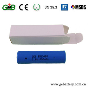 Batería de Litio ER10450 <span class=keywords><strong>AAA</strong></span> 3.6V <span class=keywords><strong>800mAh</strong></span> OEM Li-SOCI2 - Product Image 3
