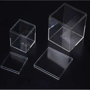 Upscale Plastic Acrylic Candy <strong>Packaging</strong> Cube Display <strong>Box</strong> 55Mm &amp; 80 Mm for Chocolate Candy or Sweet Acrylic Candy <strong>Box</strong> With Lid